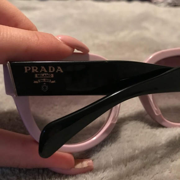 Amazon.com: Prada PR 68TS ZVN436 Gold Metal Cat-Eye  Pink Prada cat eye sunglasses